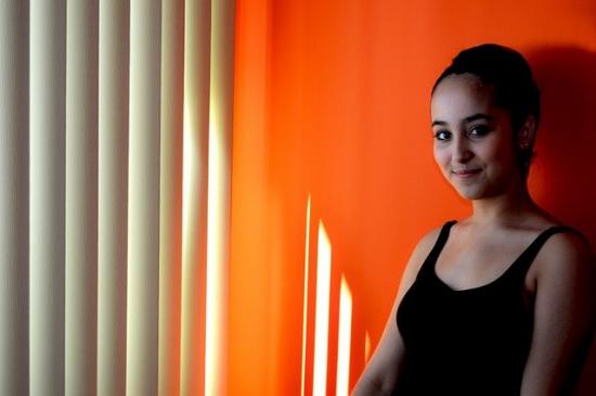 Ballettstudent mit schwarzen Body