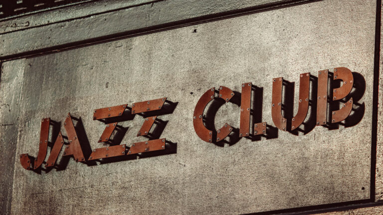 Jazz Club Beschriftung