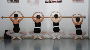 Plie (Kniebeuge an der Stange)